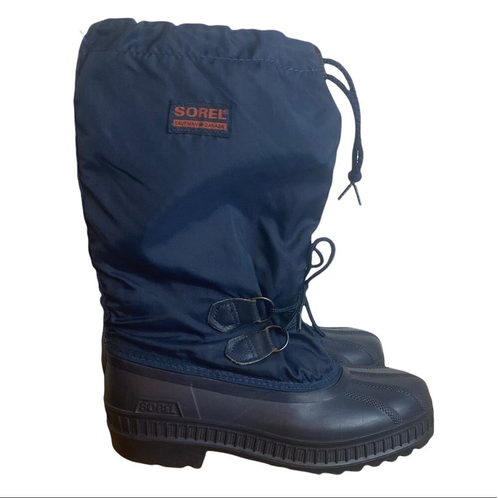 Sorel Winter Snow Boots Navy Blue Youth Sz 4